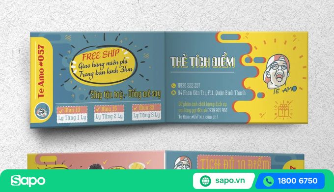 thẻ tích điểm trà sữa