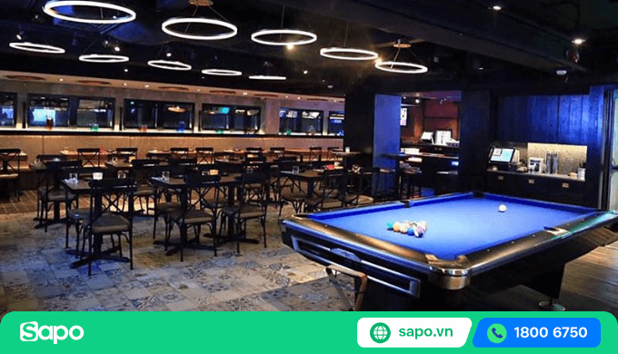 Thiết kế nội thất quán bida theo phong cách Âu Mỹ