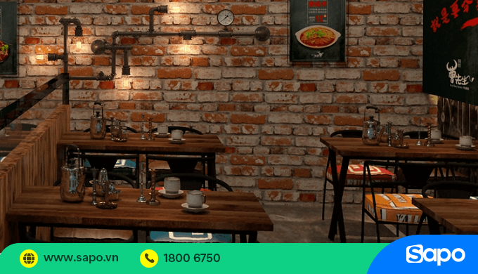 trang trí quán cafe trong nhà