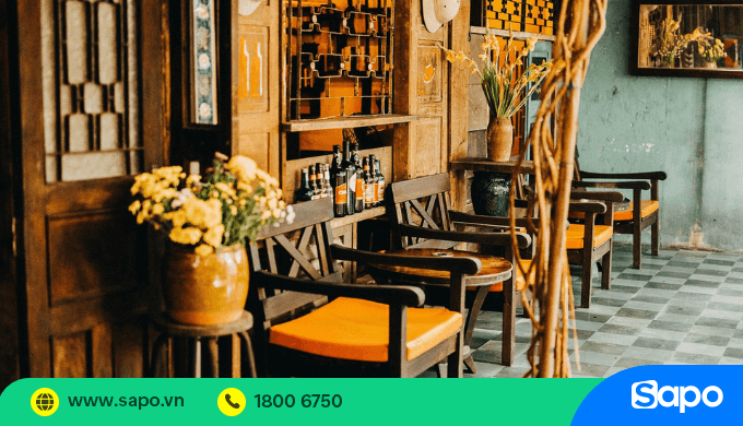 trang trí quán cafe đẹp đơn giản vintage