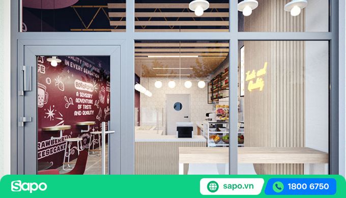 Thiết kế quán trà sữa nhỏ giá rẻ