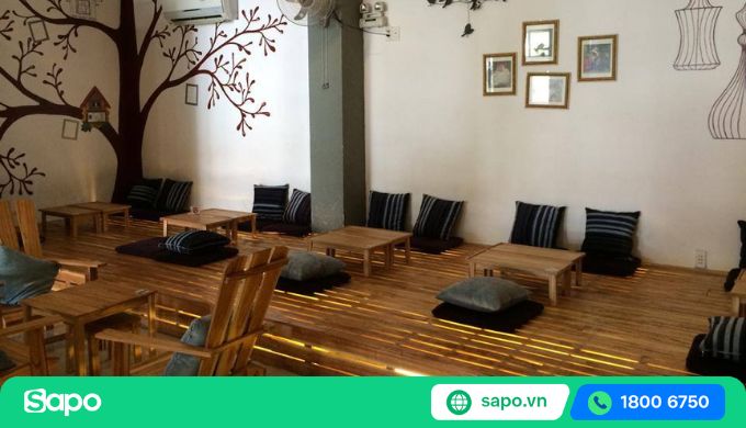 Thiết kế quán trà sữa ngồi bệt