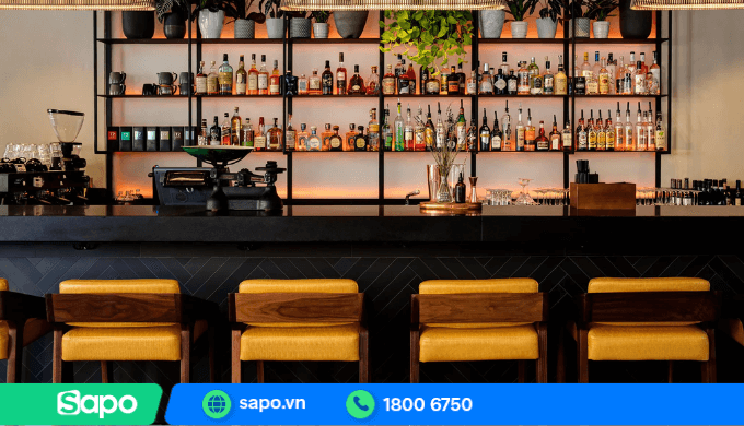 Kích thước phù hợp cho quầy bar