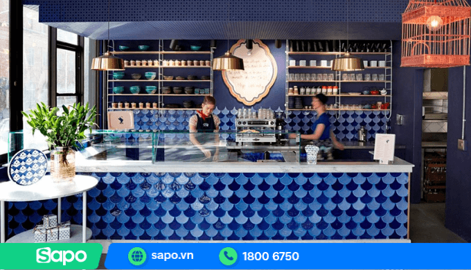 Thiết kế quầy bar cafe đơn giản