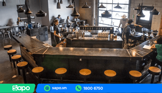 Quầy bar đa giác