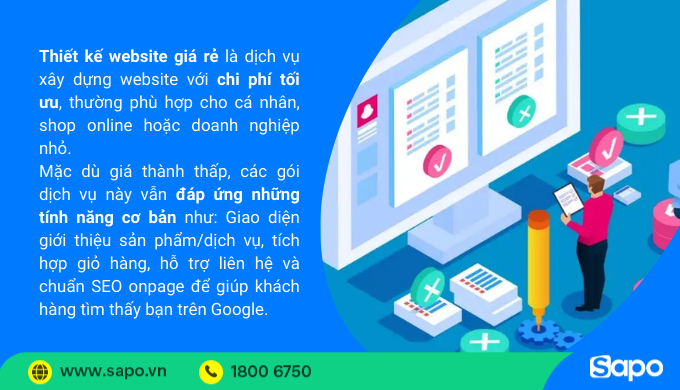 Khái niệm thiết kế website giá rẻ là gì