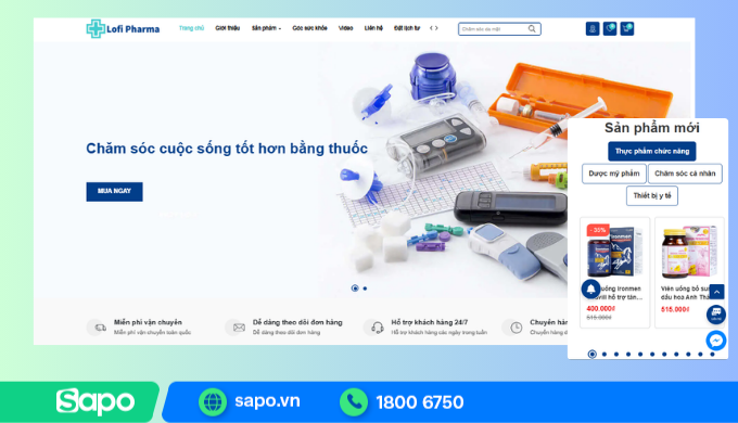 Giao diện Lofi Pharm