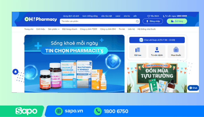 Trang web bán hàng thực phẩm chức năng đảm bảo nội dung quảng cáo