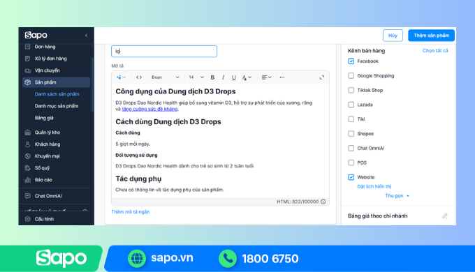 Đăng bán sản phẩm thực phẩm chức năng dễ dàng