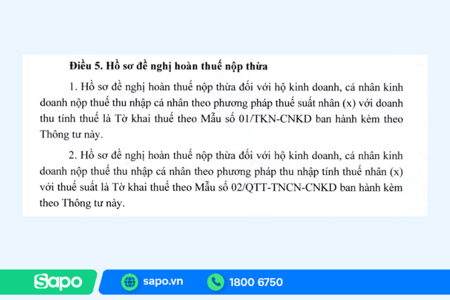 điều 5, thông tư 18