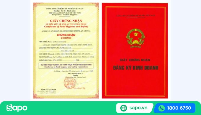 Giấy phép vệ sinh an toàn thực phẩm