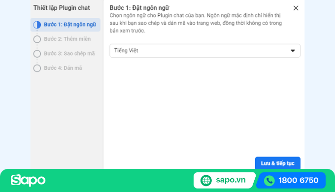 Hướng dẫn tích hợp chat Facebook vào website