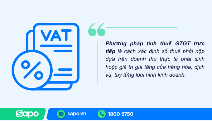 phương pháp tính thuế gtgt trực tiếp