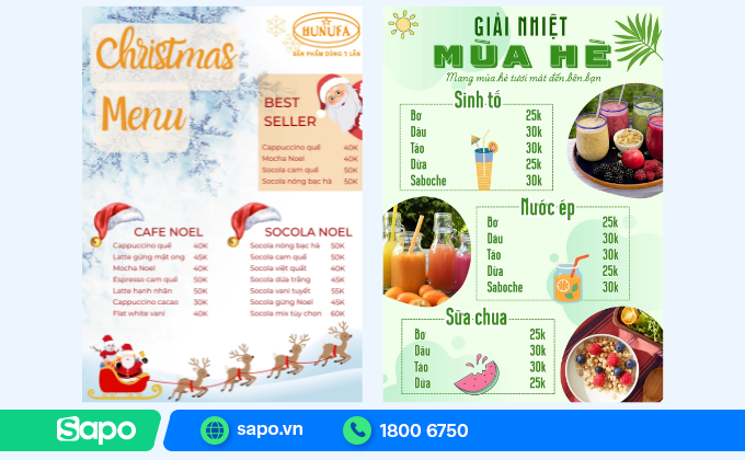 menu theo mùa