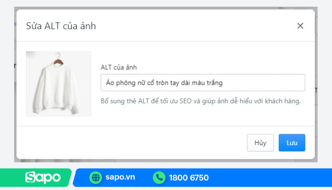 tối ưu seo hình ảnh trên sapo web
