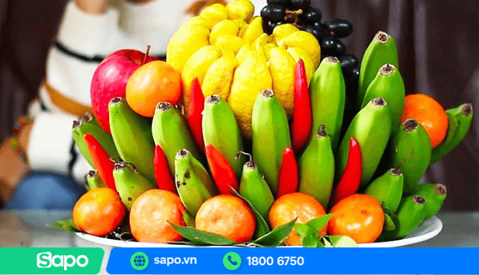 Mâm ngũ quả miền Bắc