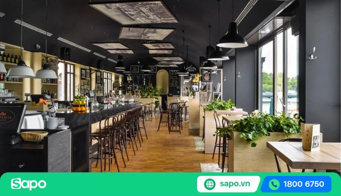 trang trí trung quốc quán trá sữa