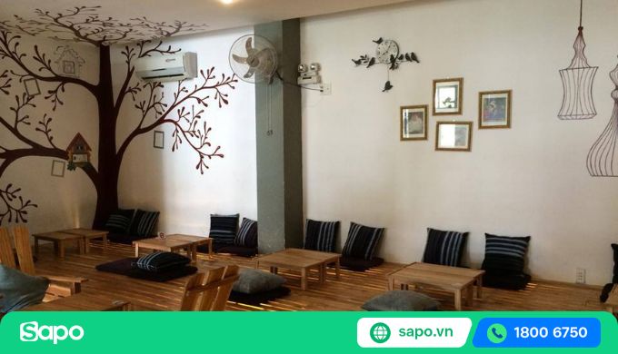 trang trí nội thất quán trà sữa