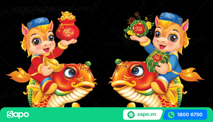 decor quán cafe tết bằng decal