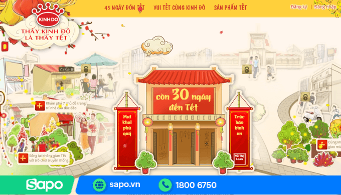 Trang trí website Tết