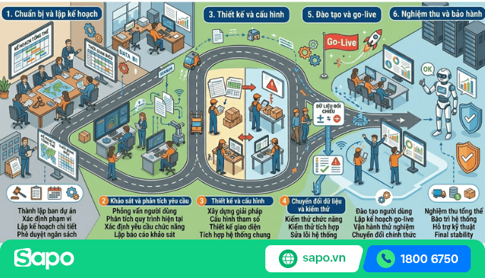 triển khai hệ thống erp