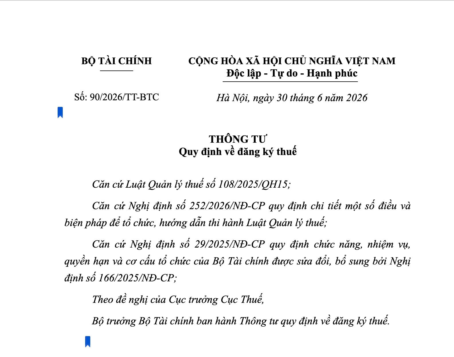 Thông tư 90/2026/TT-BTC