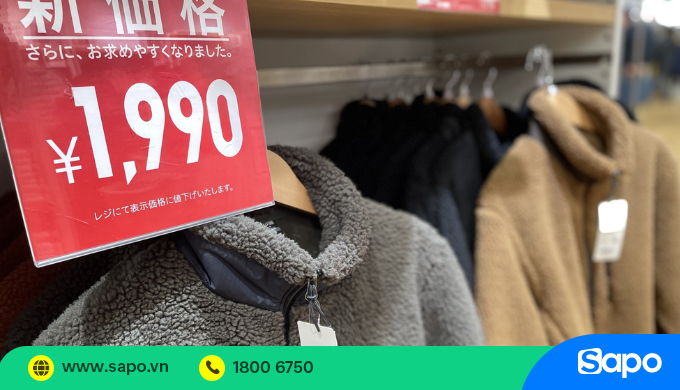 Uniqlo niêm yết giá chính xác trên app, cửa hàng