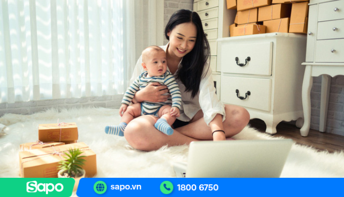 Mẹ bỉm sữa có thể làm CTV viết bài online