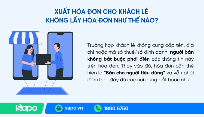 khách hàng không lấy hoá đơn