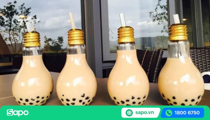 trà sữa bóng đèn