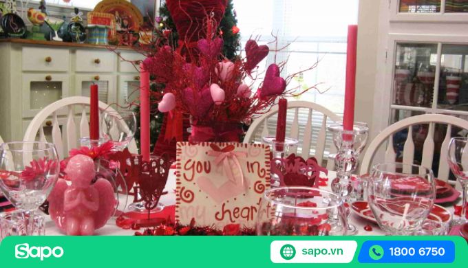 trang trí valentine phù hợp ngân sách
