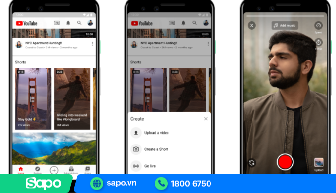 Cách tạo video Youtube Short