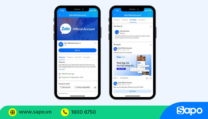 tại sao nên sử dung Zalo OA